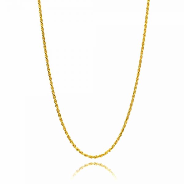 'Twisted' Αλυσίδα ασημένια επιχρυσωμένη