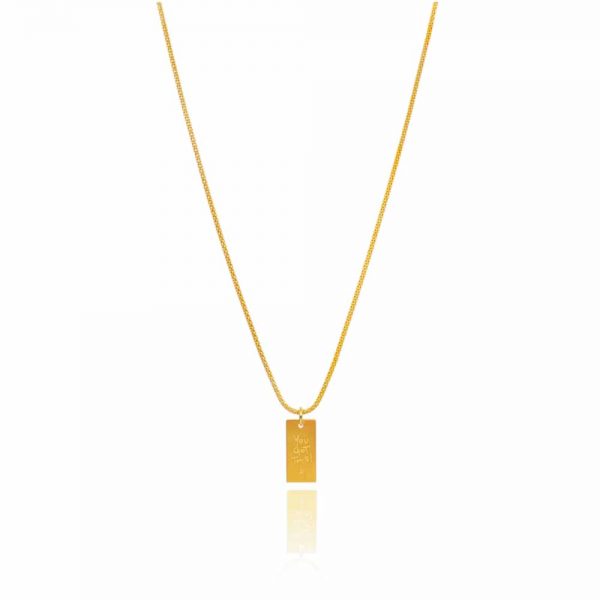 Κολιέ με αλυσίδα Snake 'You got this'