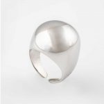 Sphere Low silver ring