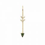Gold "Arrow" with tsavorites