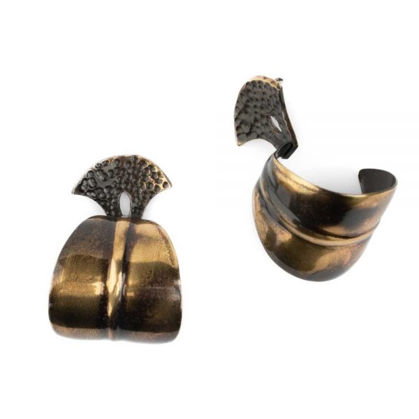 Μπρούτζινα σκουλαρίκια