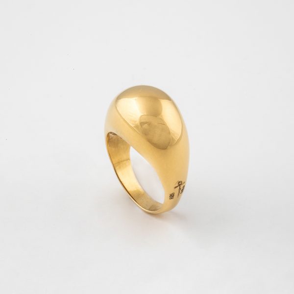 Silver gold plated ring