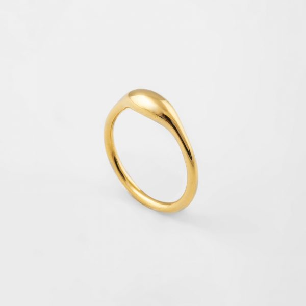 Silver gold plated ring Sphere seed