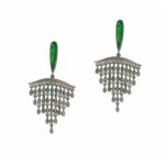 Ασημένιο σκουλαρίκι με αβεντουρίνη