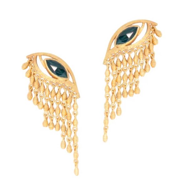 Επιχρυσωμένο σκουλαρίκι Μάτι