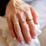 Gold ring with tsavorites