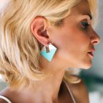 Ασημένια σκουλαρίκια με τιρκουάζ