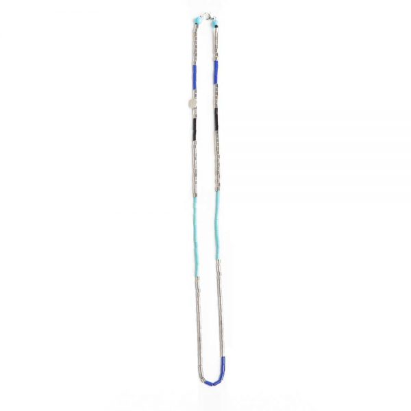 Necklace with silver elements