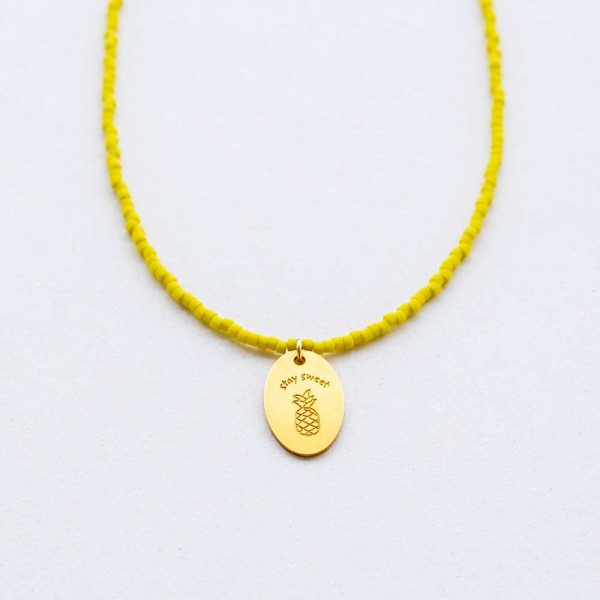 Κολιέ επιχρυσωμένο "Stay sweet"