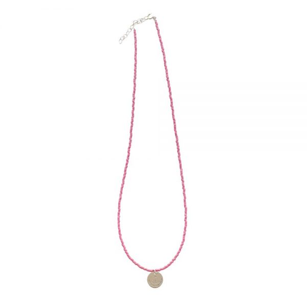 Silver necklace "Boat"