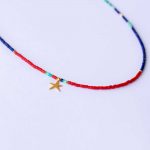 Gold-plated starfish necklace