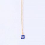 "Starfish" necklace with enamel