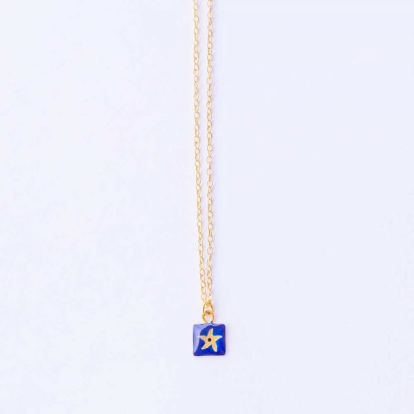 "Starfish" necklace with enamel