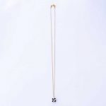 Lifebuoy necklace with gold-plated chain