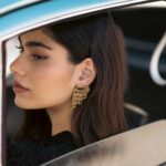 Επιχρυσωμένο σκουλαρίκι Μάτι