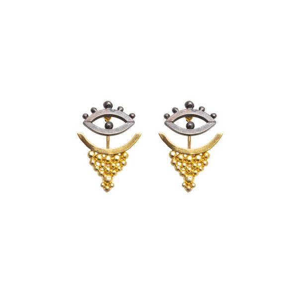 Silver earrings Eye