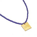 Ε Gold-plated necklace "Whoever likes us"