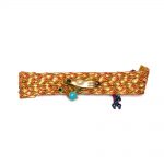 Braided bracelet with brass elements