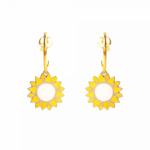 Sunflower earrings