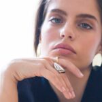 Ασημένιο δαχτυλίδι Sphere Oval