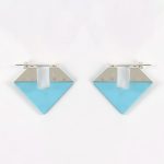 Ασημένια σκουλαρίκια με τιρκουάζ