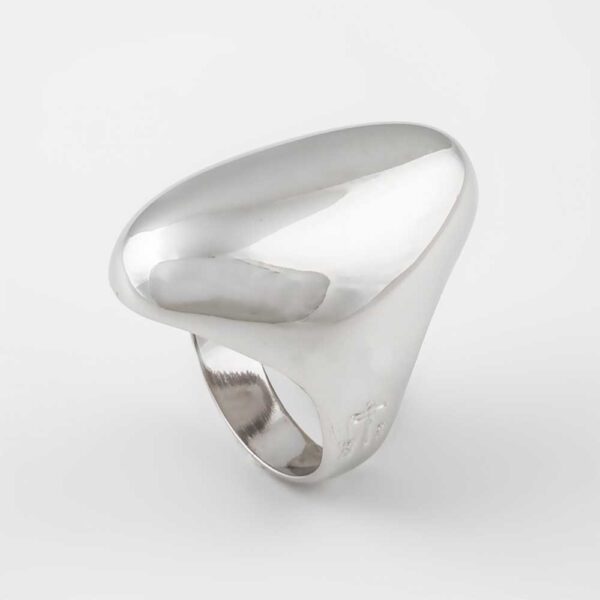 Ασημένιο δαχτυλίδι Sphere Oval