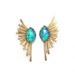 Earrings with lapis lazuli